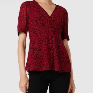 MICHAEL Michael Kors Blusenshirt Mit Animal-Print – Rot 13