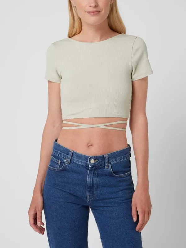 EDITED Crop Shirt Mit Schnürung Modell ‘River’ – Bottle 5