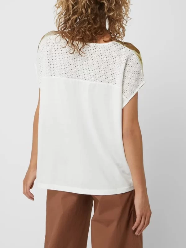 Gerry Weber Blusenshirt Mit Lochspitze – Offwhite 6