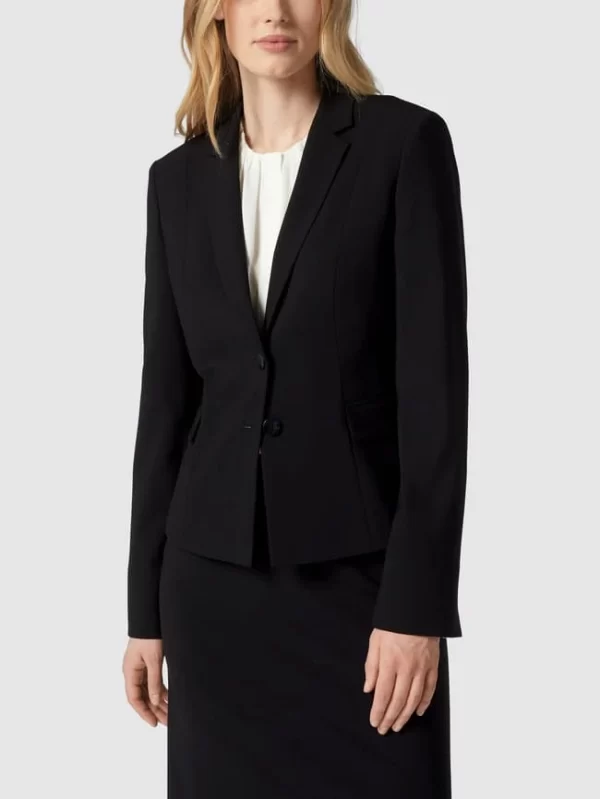 BOSS Blazer Aus Schurwolle Mit Stretch-Anteil – Schwarz 5