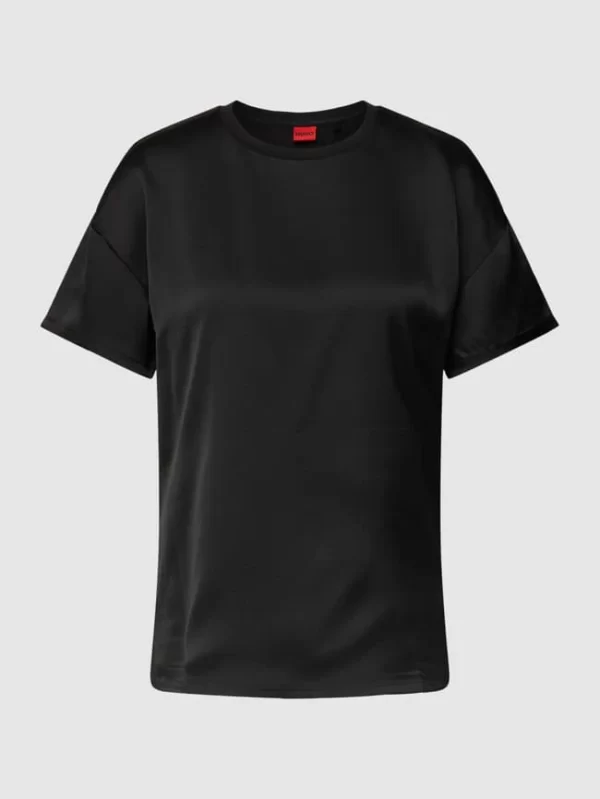 HUGO Blusenshirt Mit Strukturmuster Modell ‘Smart’ – Schwarz 3