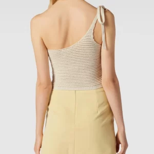 REVIEW Crop Top Mit One-Shoulder-Träger – Beige 15