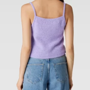 Marc O’Polo Denim Crop Top Mit Gerippten Abschlüssen – Flieder 15