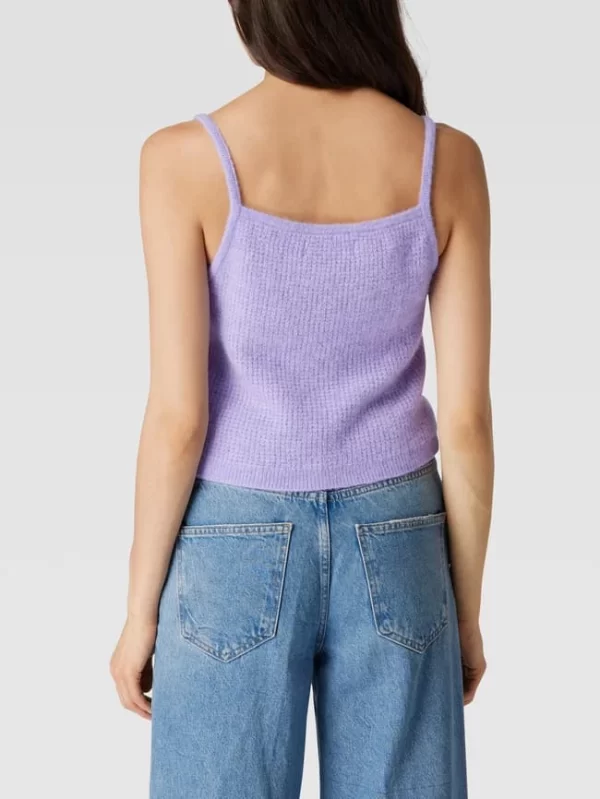 Marc O’Polo Denim Crop Top Mit Gerippten Abschlüssen – Flieder 6