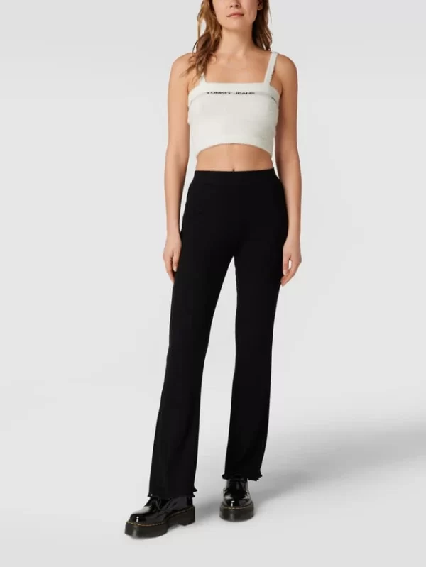 Tommy Jeans Crop Top Mit Label-Schriftzug – Weiß 1