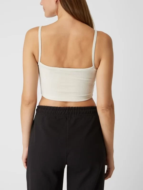 Calvin Klein Jeans Crop Top Aus Frottee – Beige 6