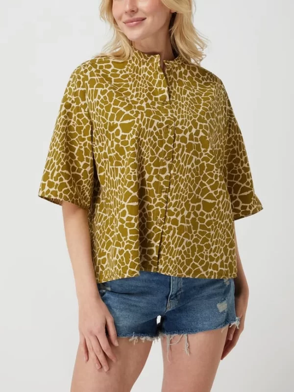 Smith And Soul Bluse Mit Animal-Print – Olivgrün 5