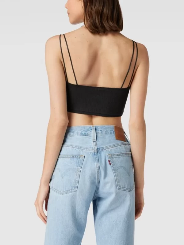 Tommy Jeans Crop Top Mit Label-Patch Modell ‘CROP RIB BADGE’ – Schwarz 6