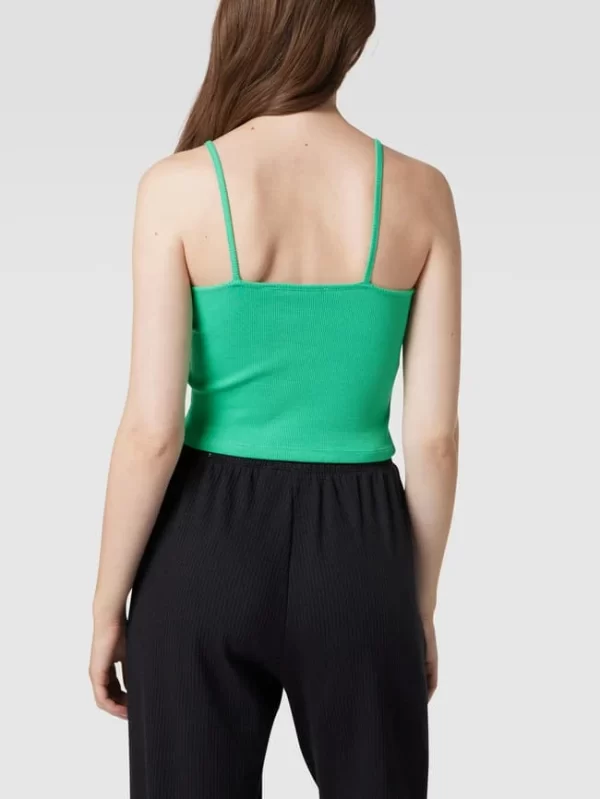 REVIEW Crop Top In Ripp-Optik – Smaragdgrün 6