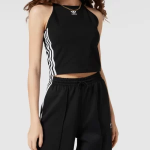 Adidas Originals Crop Top Mit Label-Streifen – Schwarz 13