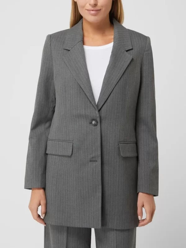 Selected Femme Blazer Mit Viskose-Anteil Modell ‘Fanni’ – Mittelgrau 5