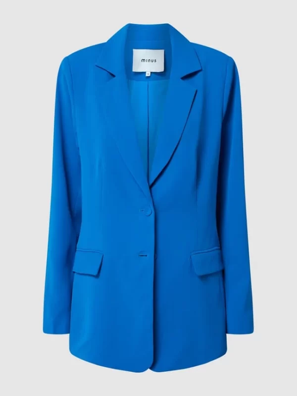 Minus Blazer Aus Krepp Modell ‘Velia’ – Ozean Blau 3