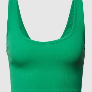 REVIEW Crop Top In Ripp-Optik – Smaragdgrün 9