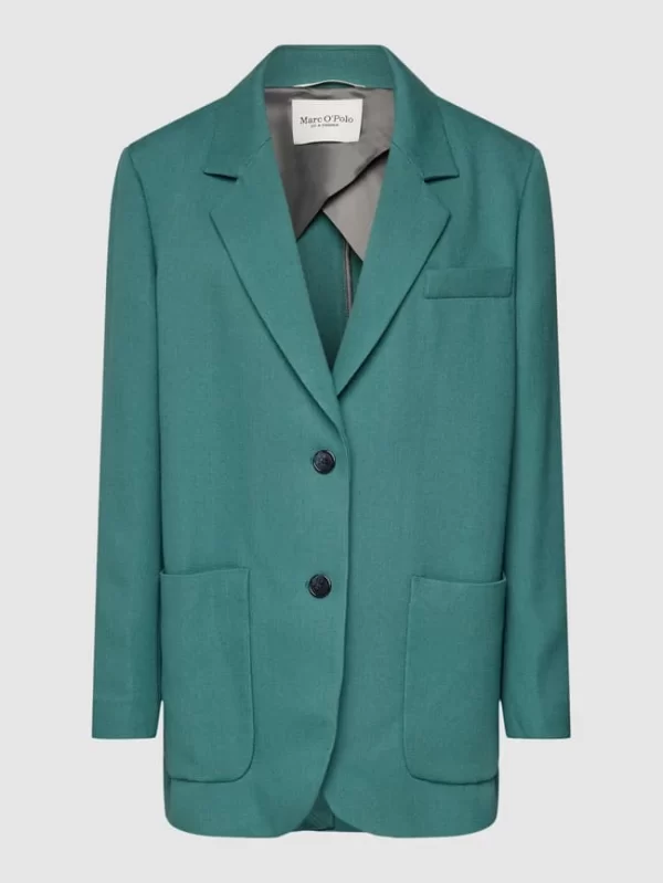 Marc O’Polo Blazer Mit Knopfverschluss – Petrol 3