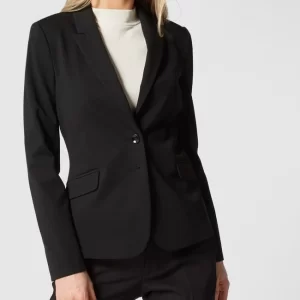 Comma Blazer Mit 2-Knopf-Leiste – Schwarz 13