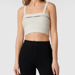 Tommy Jeans Crop Top Mit Label-Schriftzug – Weiß 13