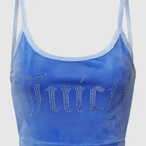 Juicy Couture Crop Top Mit Ziersteinbesatz Modell ‘CONTRAST TYRA’ – Blau 9