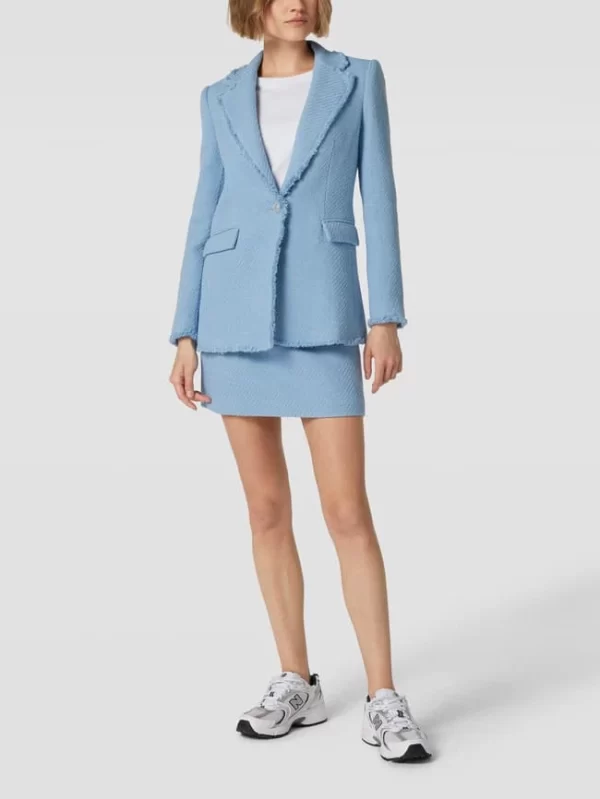 Mango Blazer Mit Ausgefranstem Reverskragen Modell ‘ARTHUR’ – Bleu 1