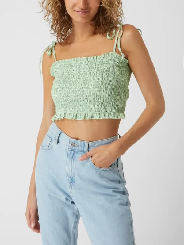 EDITED Crop Top Mit Rüschen Modell ‘Sana’ – Grün 5