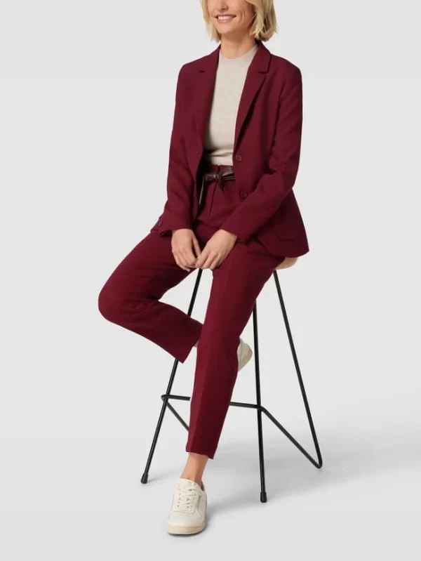 More & More Blazer Mit Eingrifftaschen – Bordeaux Rot 1