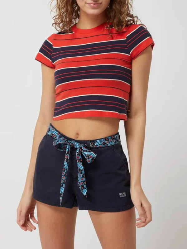 Superdry Cropped T-Shirt Aus Baumwolle – Rot 5