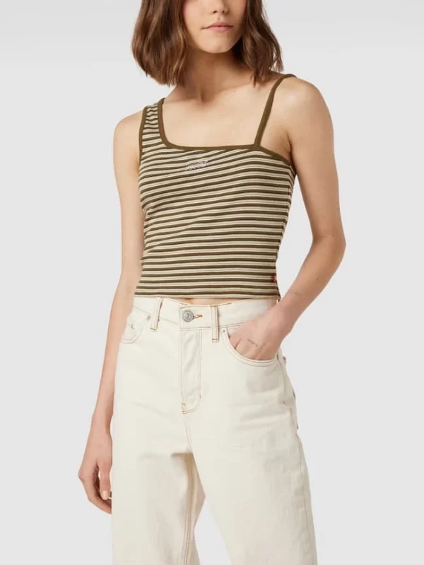 Levi’s® Crop Top Mit Asymmetrischen Trägern – Lindgrün 5