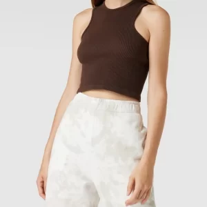 Only Crop Top In Ripp-Optik – Dunkelbraun 13