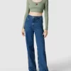 Tommy Jeans Cropped Longsleeve Mit Label-Patch Modell ‘CROP RIB CENTER BADGE’ – Mint 17