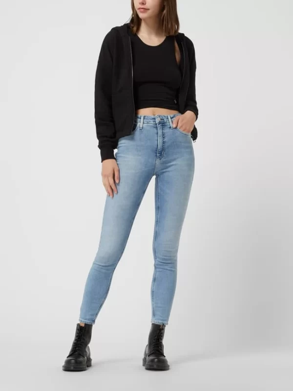 Calvin Klein Jeans Crop Top Mit Schnürung – Schwarz 1