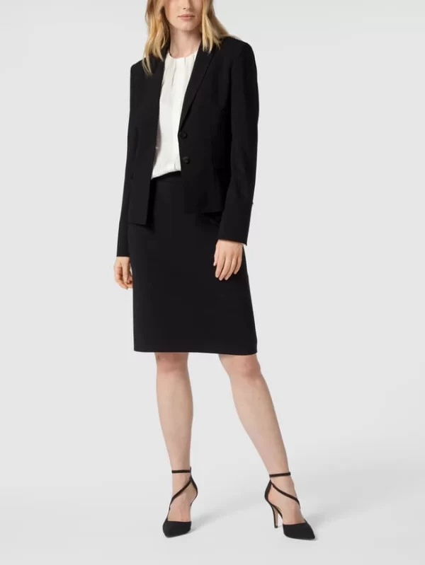 BOSS Blazer Aus Schurwolle Mit Stretch-Anteil – Schwarz 1