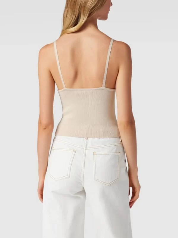 REVIEW Crop Top In Ripp-Optik – Offwhite 6