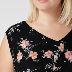 KAFFE Curve PLUS SIZE Bluse Mit Allover-Muster – Schwarz 11