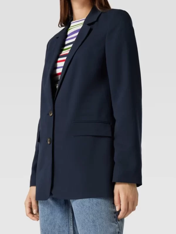 Jake*s Casual Blazer Mit Reverskragen – Dunkelblau 4