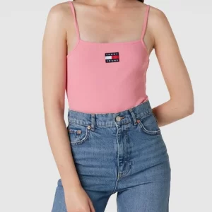 Tommy Jeans Body In Ripp-Optik – Pink 13