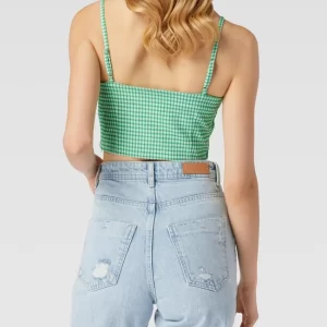 REVIEW Crop Top Mit Vichy-Karos – Smaragdgrün 15