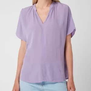 Montego Blusenshirt Mit Angeschnittenen Ärmeln – Violett 13