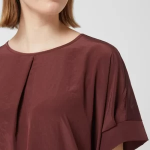 Luisa Cerano Blusenshirt Aus Satin – Bordeaux Rot 11