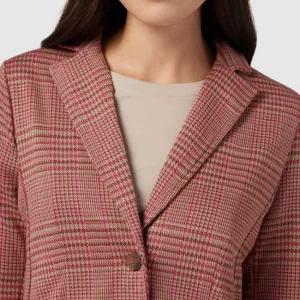 More & More Blazer Mit Hahnentrittmuster – Pink 11