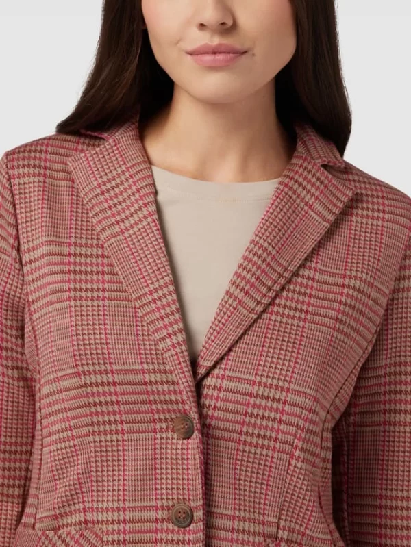 More & More Blazer Mit Hahnentrittmuster – Pink 4