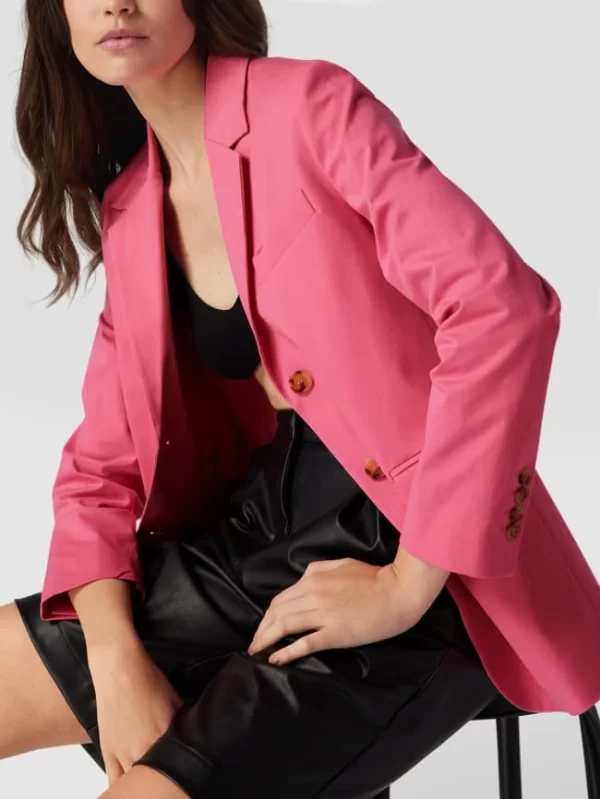 Mango Blazer Mit Pattentaschen – Fuchsia 4