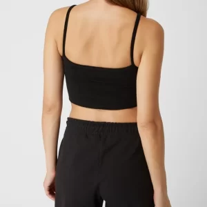 Calvin Klein Jeans Crop Top Aus Frottee – Schwarz 15