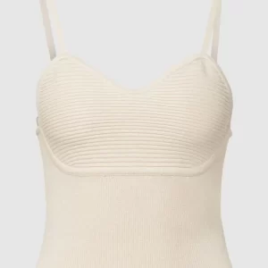 REVIEW Crop Top In Ripp-Optik – Offwhite 9