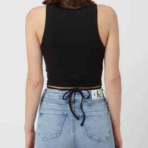 Calvin Klein Jeans Crop Top Mit Schnürung – Schwarz 15