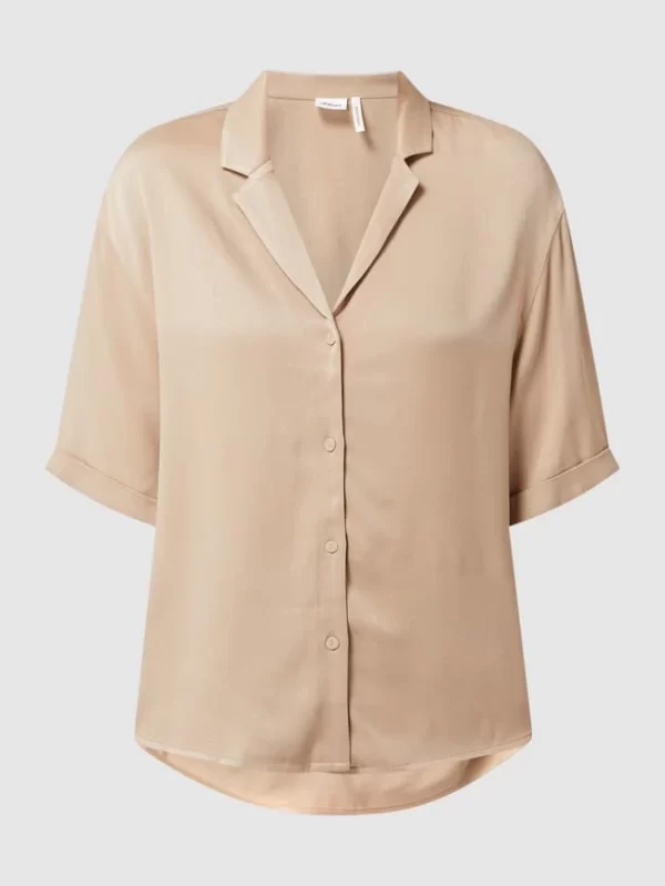 S.Oliver BLACK LABEL Bluse Aus Viskose – Sand 3