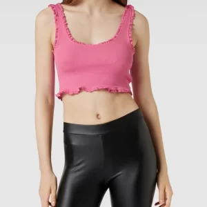 Only Crop Top Mit Rüschen – Pink 13