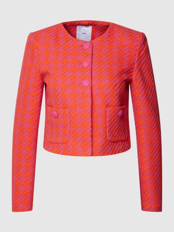 Mango Blazer Mit Allover-Muster Modell ‘SELENA’ – Orange 3