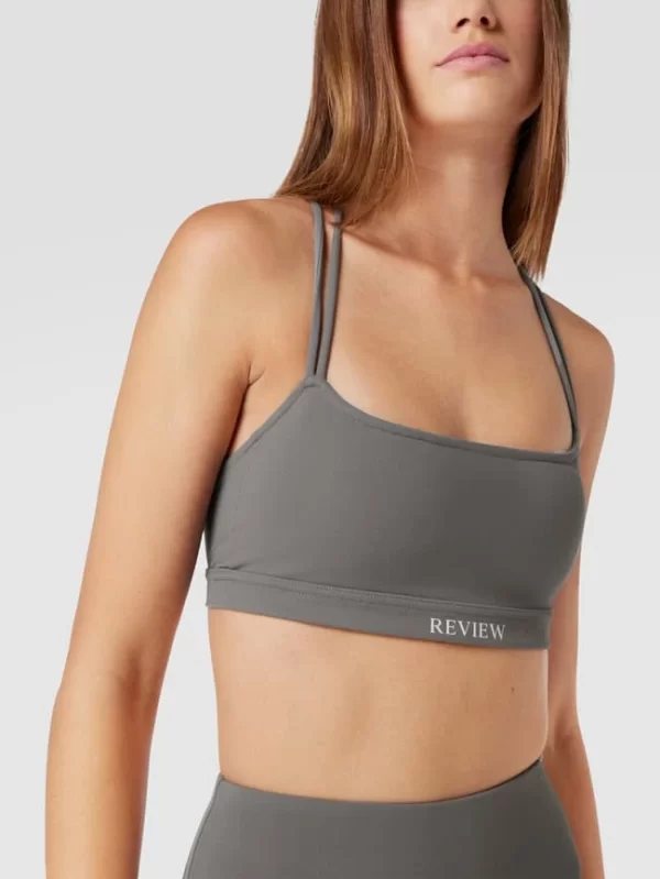 REVIEW Crop Top Mit Gekreuztem Rücken – Stein 4