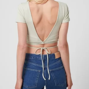 EDITED Crop Shirt Mit Schnürung Modell ‘River’ – Bottle 15