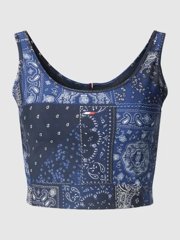 Tommy Hilfiger Curve PLUS SIZE Crop Top Mit Label-Detail Modell ‘Bandana’ – Marineblau 3