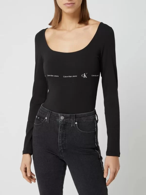 Calvin Klein Jeans Body Mit Stretch-Anteil – Schwarz 5